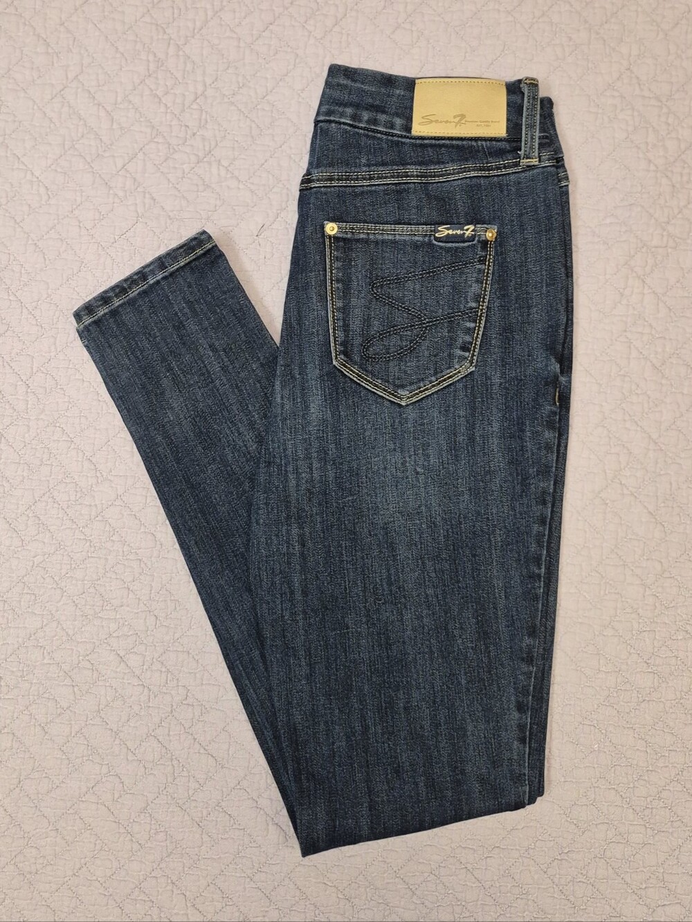 Seven7 Women’s Tummyless High-Rise Skinny Jean Size 4